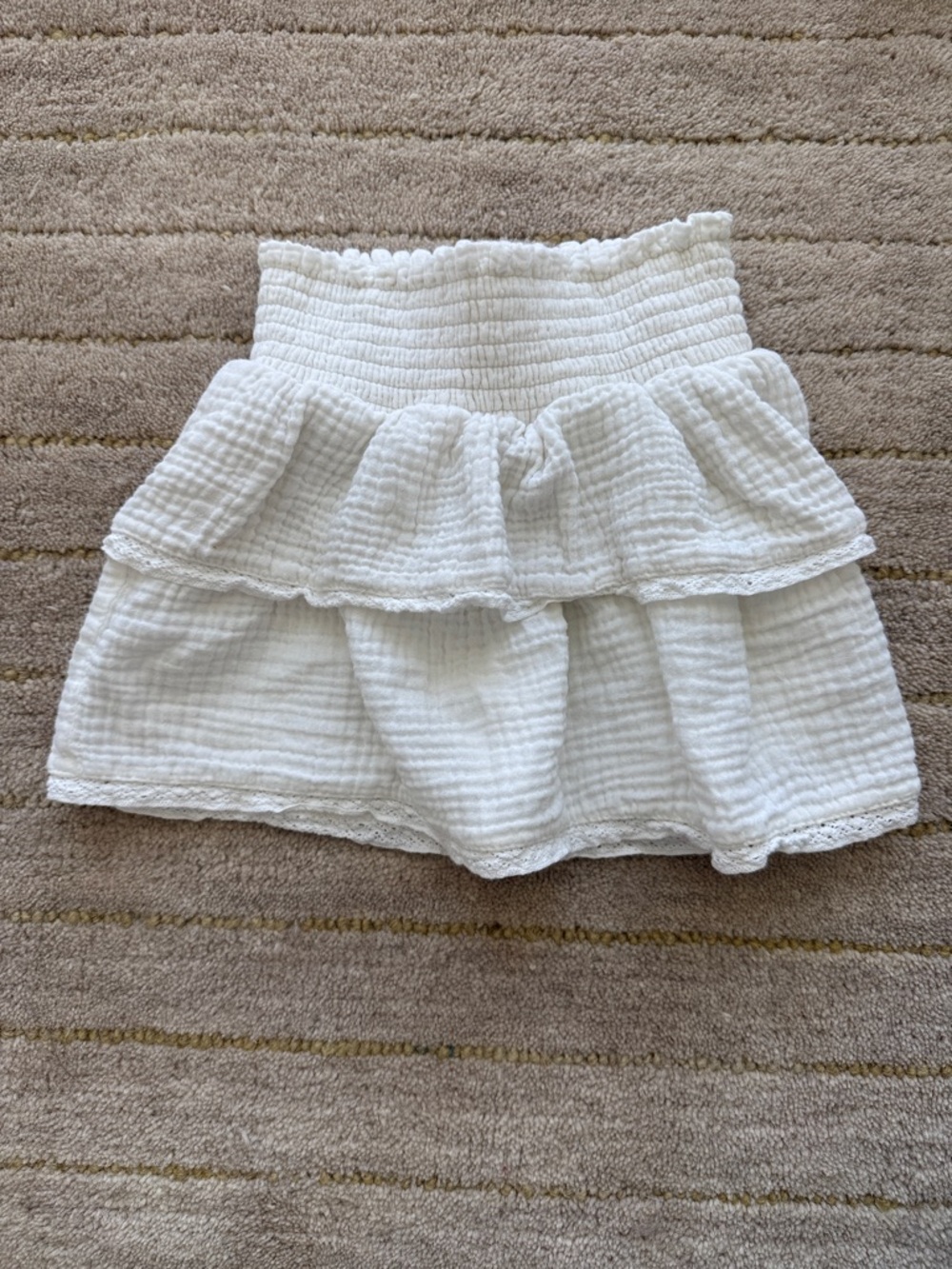 Cat & Jack White Tiered Ruffle Skirt